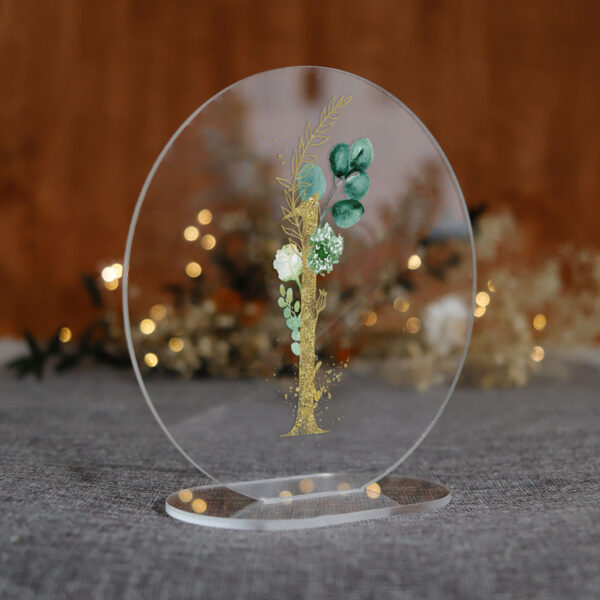 numerki okrągłe na stół weselny pleksi