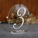 Numerki na stół z pleksi - okrągłe - obrazek 4
