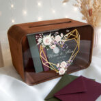 Drewniana skrzynka na koperty – Ariana2 - czereśnia antyczna - obrazek 9