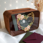 Drewniana skrzynka na koperty – Ariana2 - czereśnia antyczna - obrazek 6