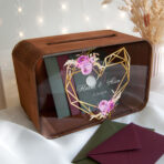 Drewniana skrzynka na koperty – Ariana2 - czereśnia antyczna - obrazek 7