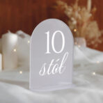 numerki na stół weselny pleksi