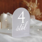 numerki na stół weselny pleksi