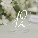 Numerki akrylowe pleksi na stół weselny