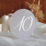 numerki na stół weselny pleksi