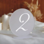 numerki na stół weselny pleksi