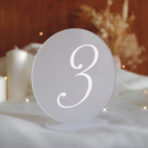 numerki na stół weselny pleksi
