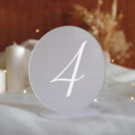 numerki na stół weselny pleksi