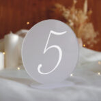 numerki na stół weselny pleksi