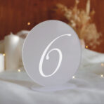 numerki na stół weselny pleksi