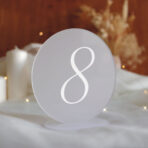 numerki na stół weselny pleksi