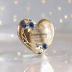 Magnesy Serca lustrzane złote podziękowania dla gości