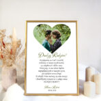 Podziękowania dla Rodziców ze zdjęciem