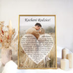 Podziękowania dla Rodziców ze zdjęciem