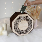 drewniana skrzynka na koperty