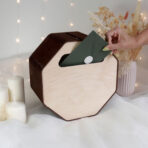 drewniana skrzynka na koperty