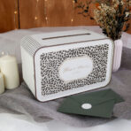 drewniana skrzynka na koperty