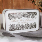 drewniana skrzynka na koperty