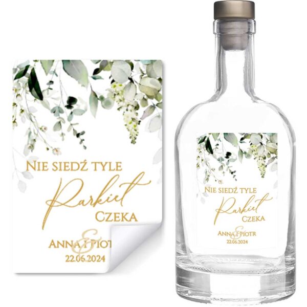 naklejki na wódkę weselną