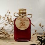 Buteleczka na alkohol weselny podziękowanie dla gości