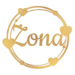 Dekoracje na krzesła ściankę pary młodej - wianki złote