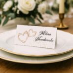 Winietki ślubne boho serca