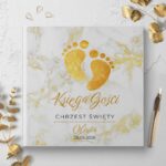 księgi gości na chrzest stópki