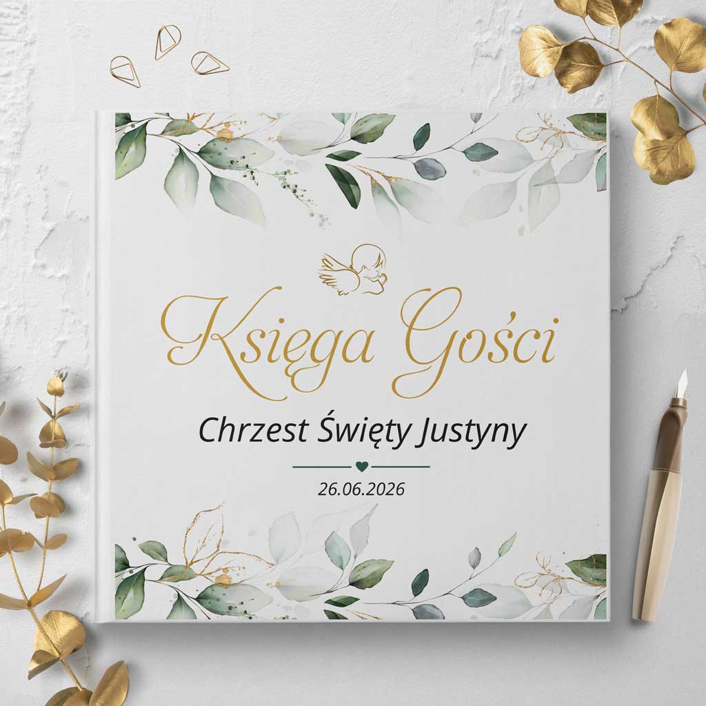 księgi gości na chrzest