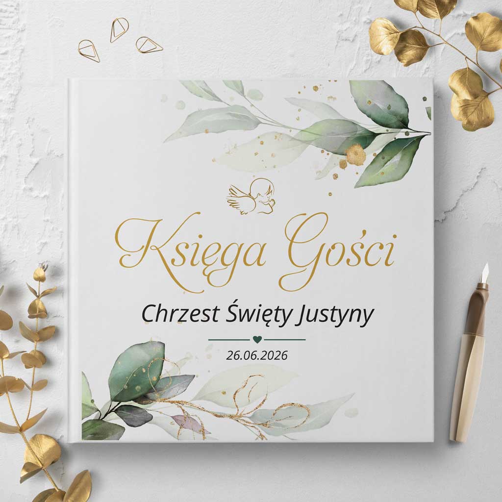 księgi gości na chrzest