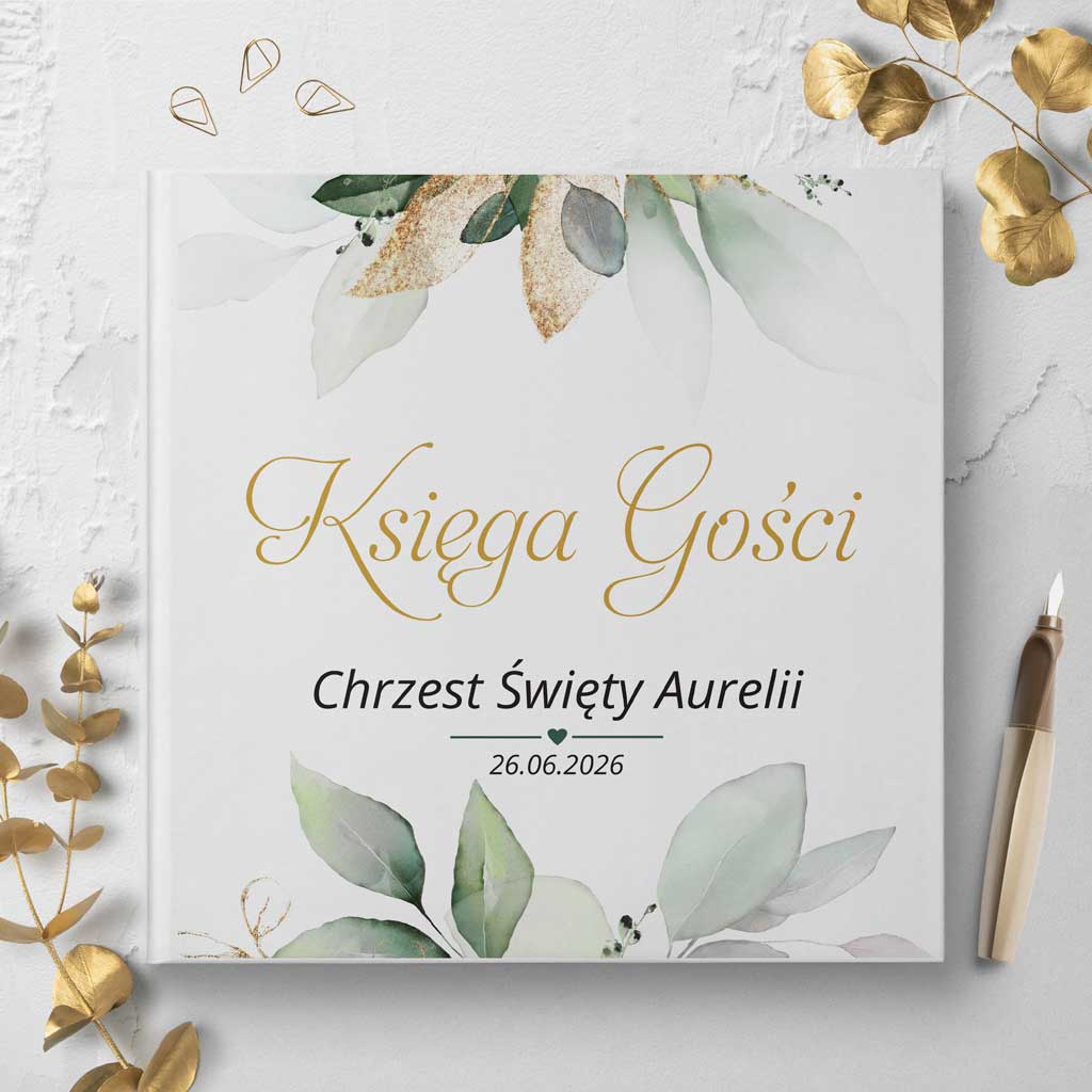 księgi gości na chrzest