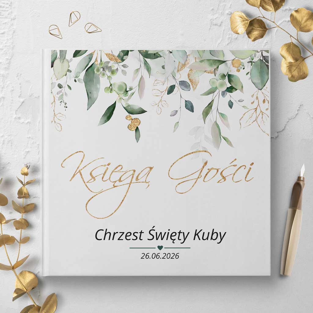 księgi gości na chrzest