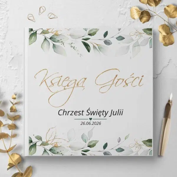 księgi gości na chrzest