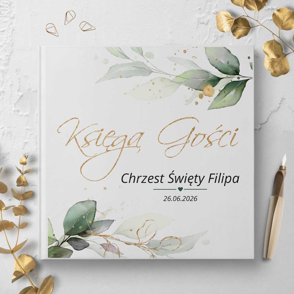 księgi gości na chrzest