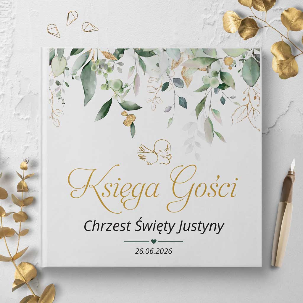 księgi gości na chrzest