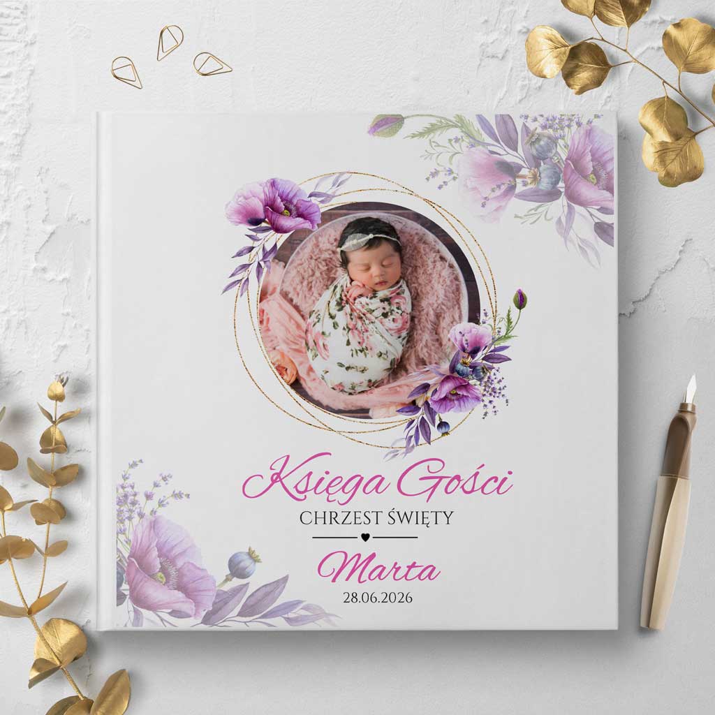 księgi gości na chrzest