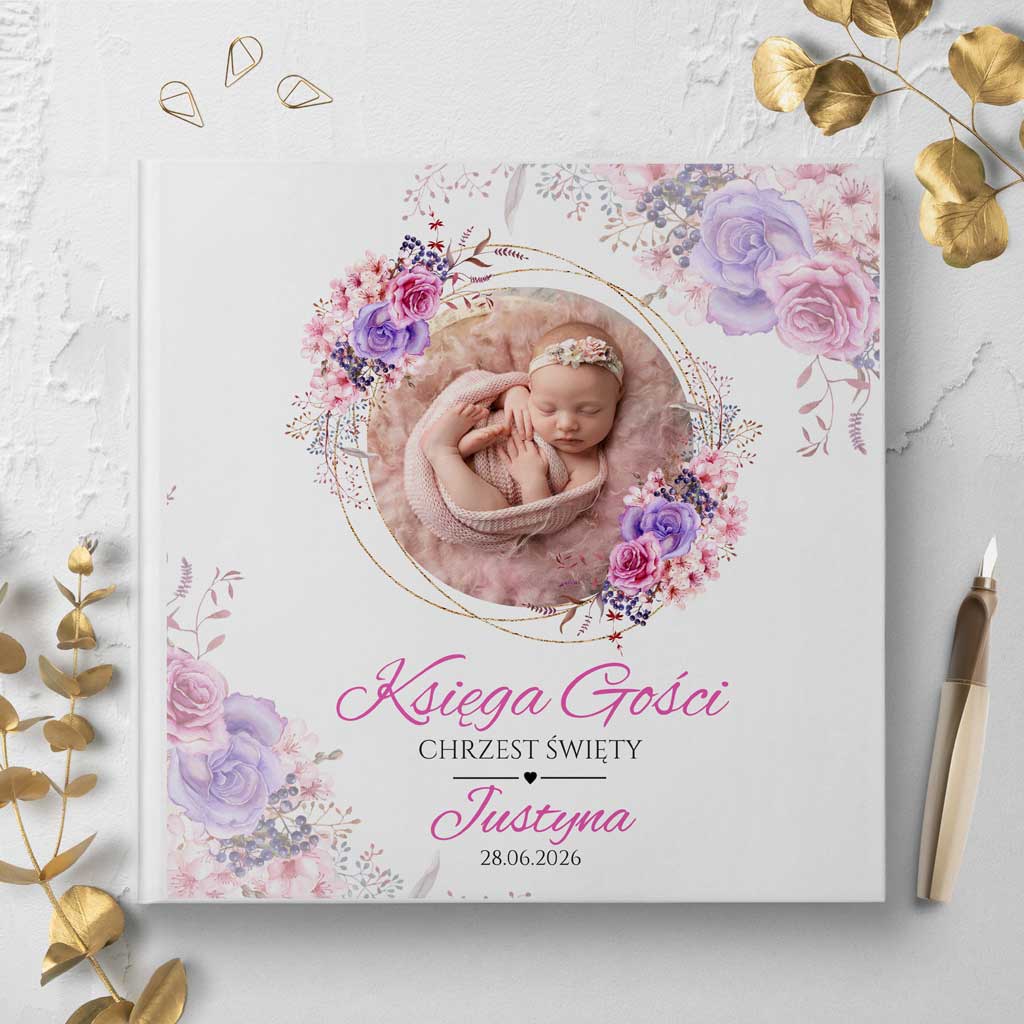 księgi gości na chrzest
