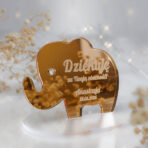 Magnesy lustrzane złote podziękowania dla gości na chrzest roczek