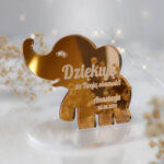 Magnesy lustrzane złote podziękowania dla gości na chrzest roczek