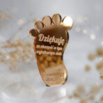 Magnesy lustrzane złote podziękowania dla gości na chrzest roczek