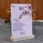 Podziękowania dla rodziców na pleksi kwiaty