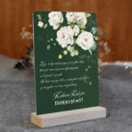 Podziękowania dla rodziców na pleksi kwiaty