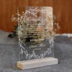 Podziękowania dla rodziców na pleksi kwiaty