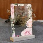 Podziękowania dla rodziców na pleksi kwiaty