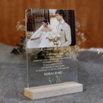 Podziękowanie dla rodziców na pleksi ze zdjęciem kolaż