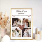 Podziękowanie dla rodziców ze zdjęciem kolaż