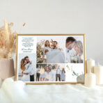 Podziękowanie dla rodziców ze zdjęciem kolaż