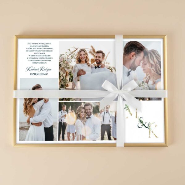 Podziękowania dla Rodziców ze zdjęciem