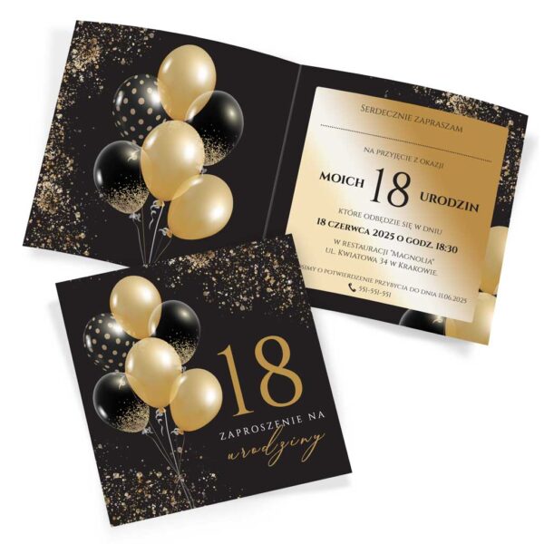 zaproszenia urodzinowe na 18 30 40