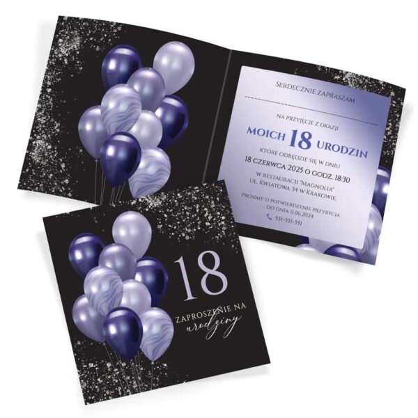 zaproszenia urodzinowe na 18 30 40