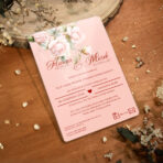 Zaproszenia ślubne na pleksi ciemne tło